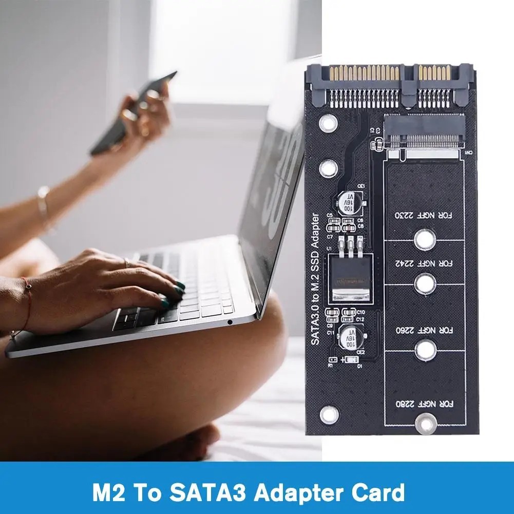 M2 To SATA3 Adapter Card High Efficiency SATA M.2 SSD Convert Adapter Card SSD