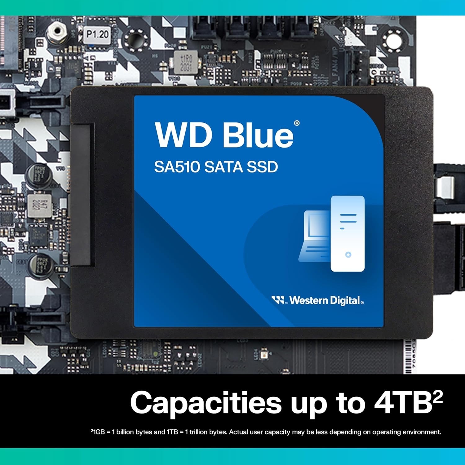 Western Digital 2TB WD Blue SA510 SATA Internal SSD (WDS200T3B0A)