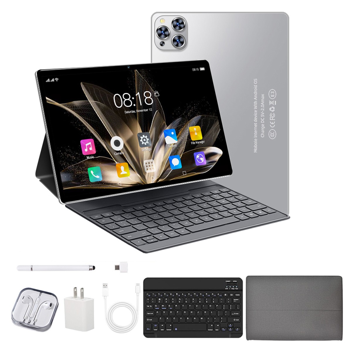 10″ Tablet Android 14 Tablets 12GB+256GB Octa-Core 5G WiFi Dual Camera Google