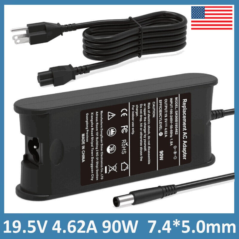 90W 65W Adapter Charger For Dell Latitude 5510 5410 5511 5501 5411 2-in-1 Laptop
