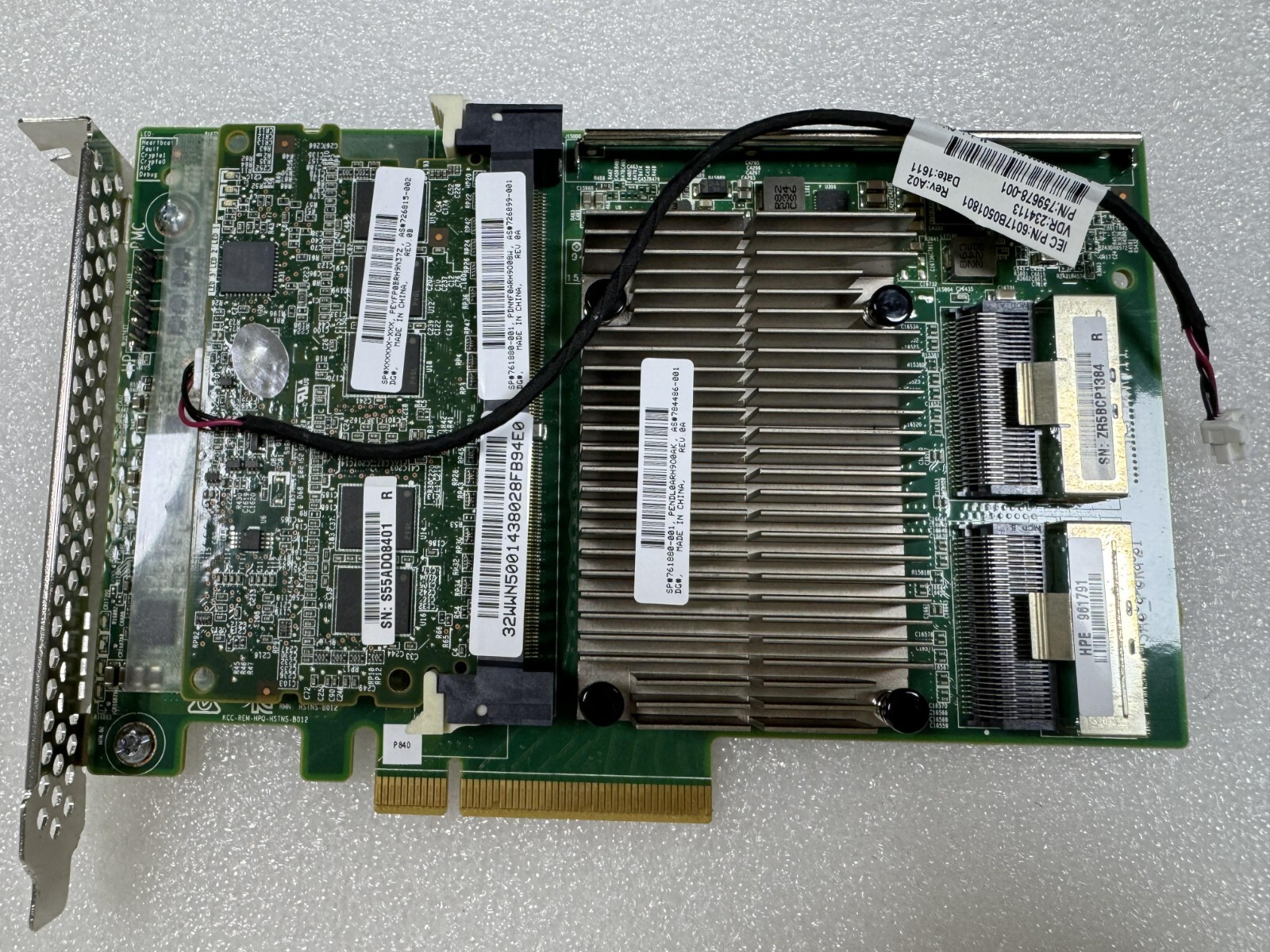 HPE Smart Array P840 4GB FBWC 12GB 2-Port SAS Controller 726897-B21 761880-001