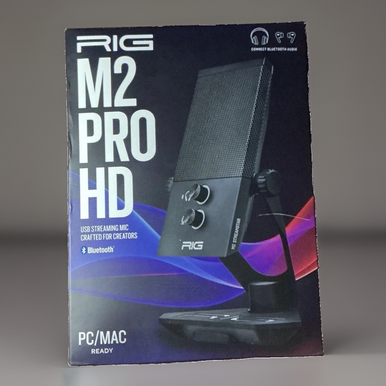 Nacon RIG M2 Streamstar Pro HD USB Microphone Bluetooth Streaming Open Box NIB