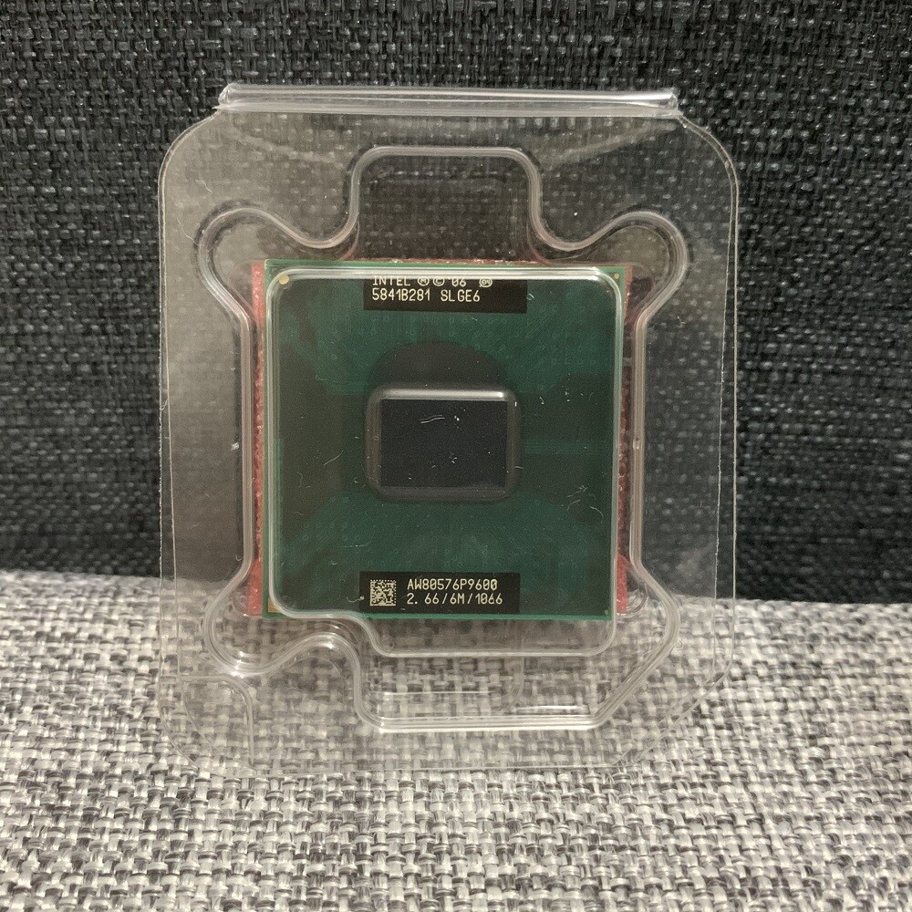 Intel Core 2 Duo P9600 CPU Dual-Core 2.66GHz 6M 1066MHz Socket P SLGE6 Processor