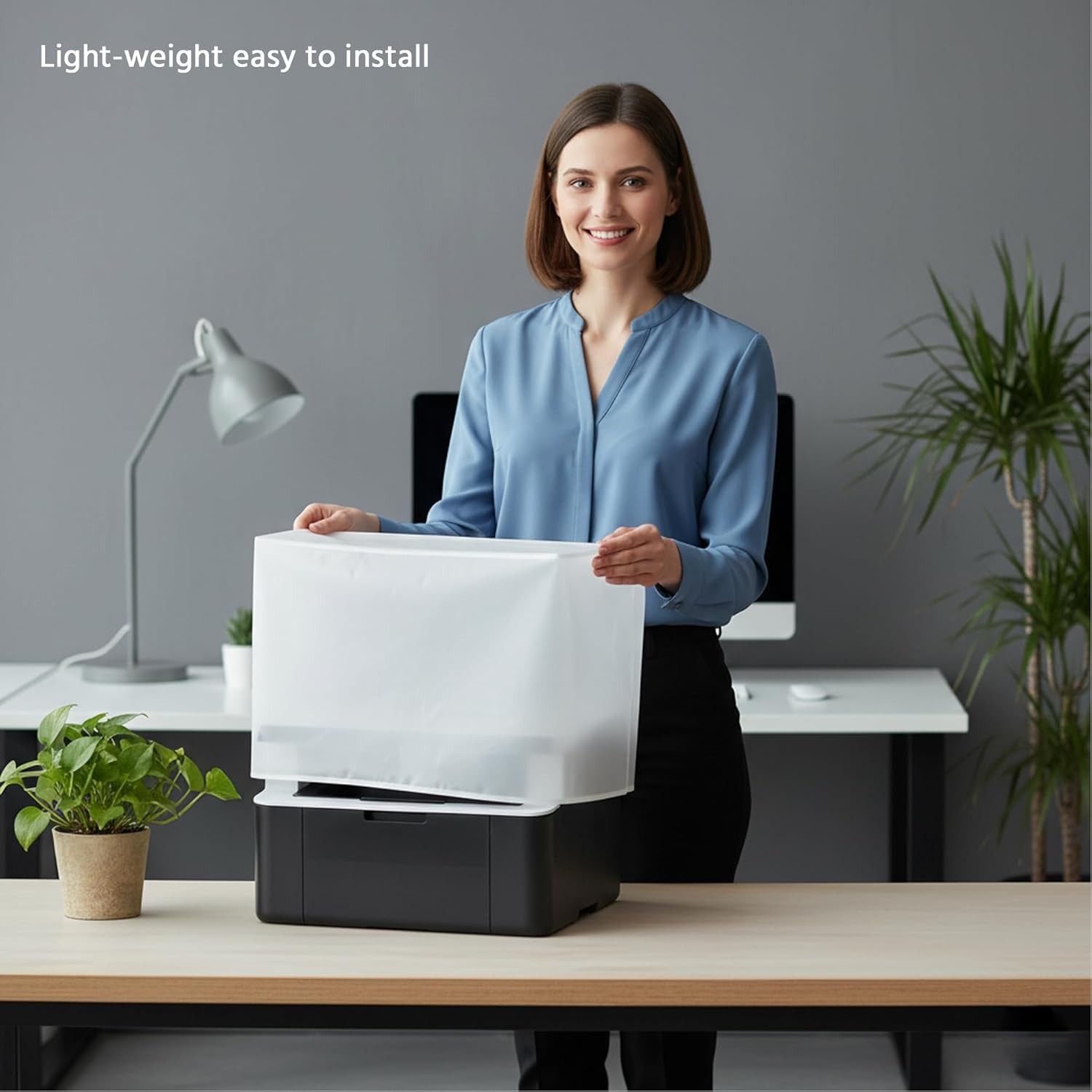 Half-Transparent Protective Jacket for Printers – Dust & Water Resistant Design