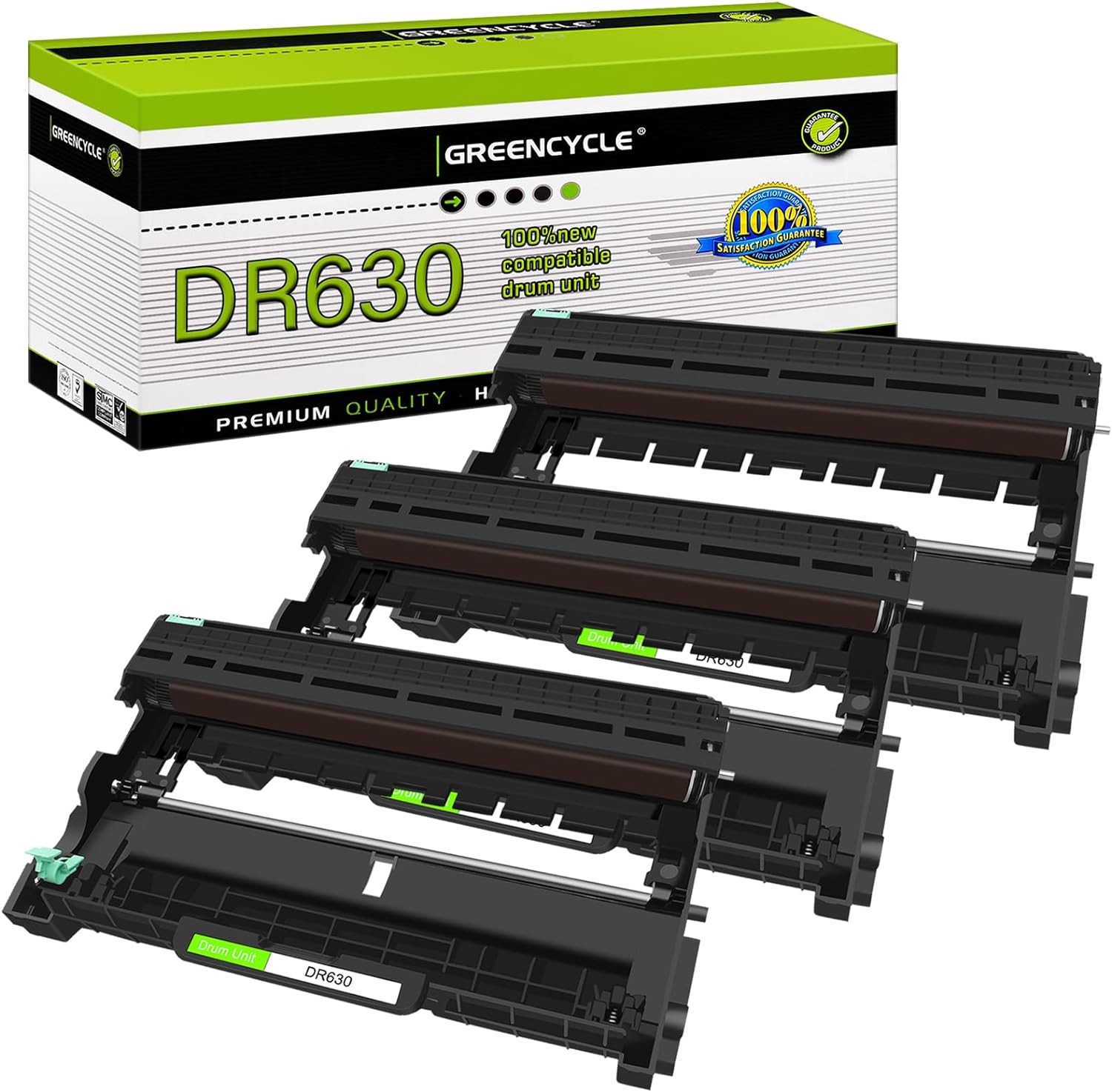 3x DR630 Drum Unit For Brother MFC-L2700DW MFC-L2300D DCP-L2540DW DCP-L2520DW