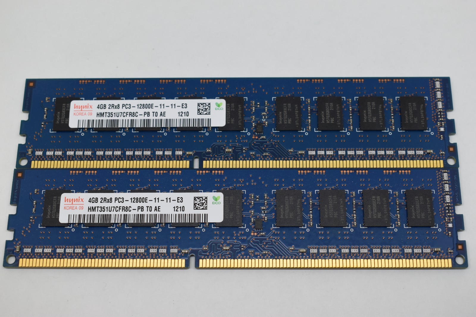 SK HYNIX 8GB (2x4GB) 2RX8 PC3-12800E-11-11-E3 DIMM Memory HMT351U7EFR8C-PB