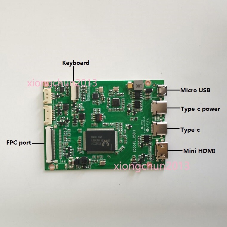 9.7 panel 2048X1536 with 2 type-C mini HDMI board for Ipad 3 Ipad 4 Screen diy