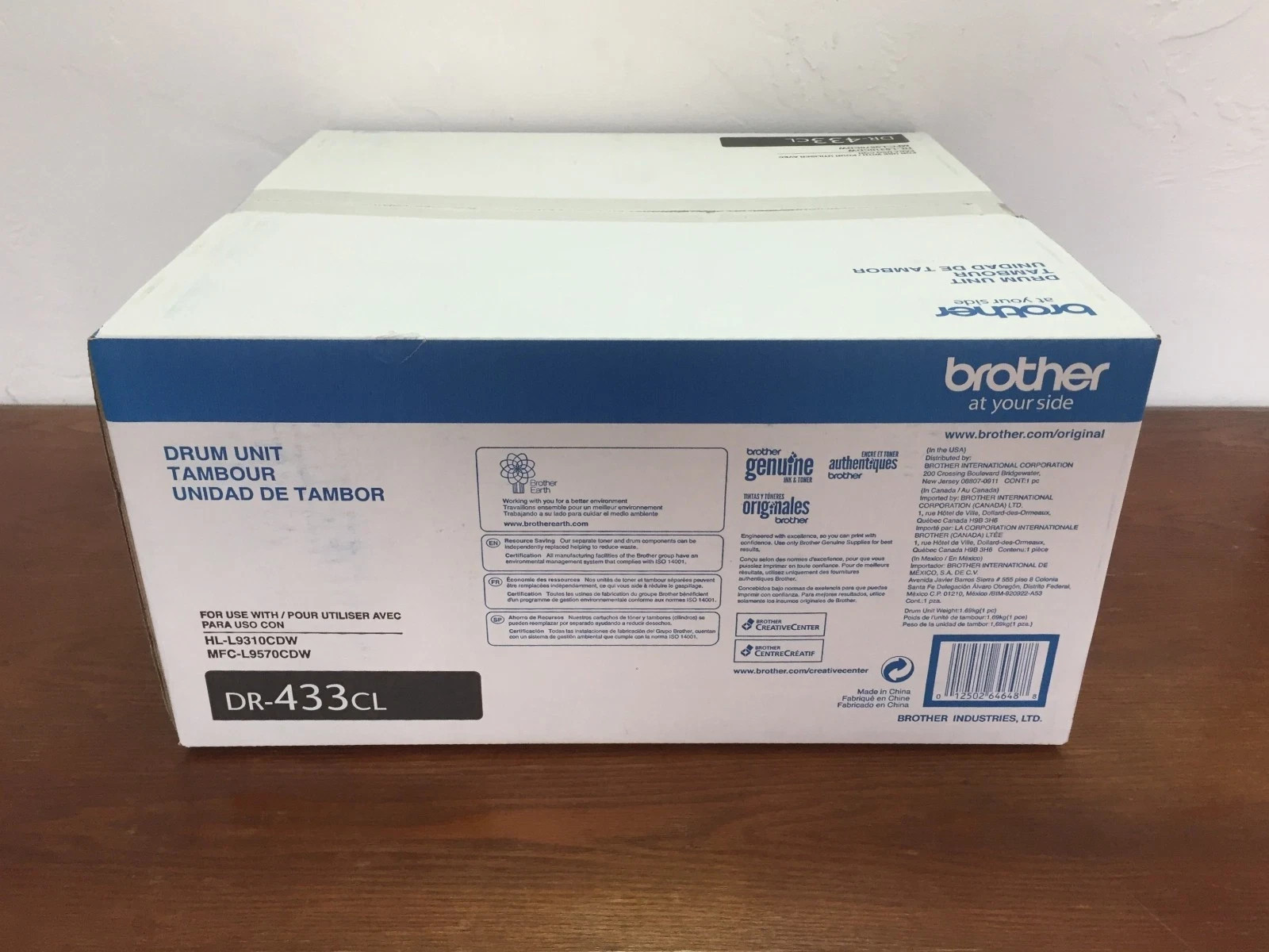 Genuine Brother DR-433CL Drum Unit OEM Original DR433CL
