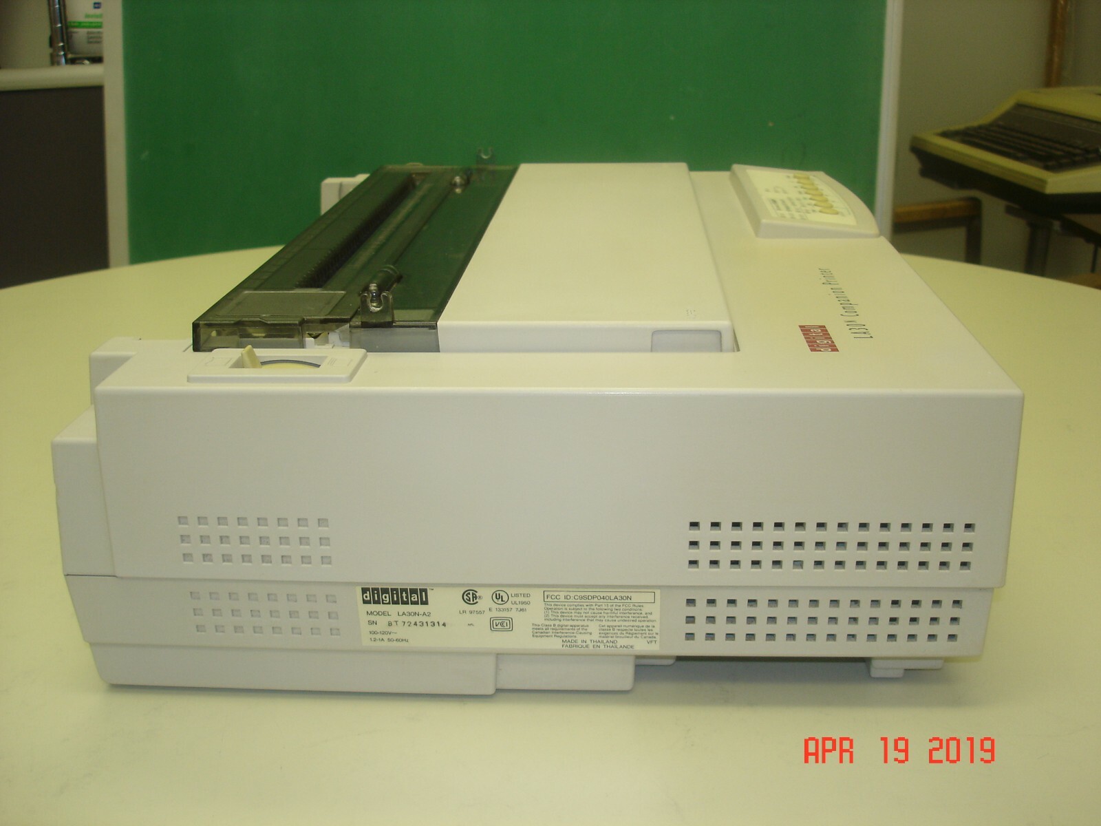 LA30N-A2 DEC COMPANION DOT MATRIX PRINTER W/ TEST PRINT LA30N-CA