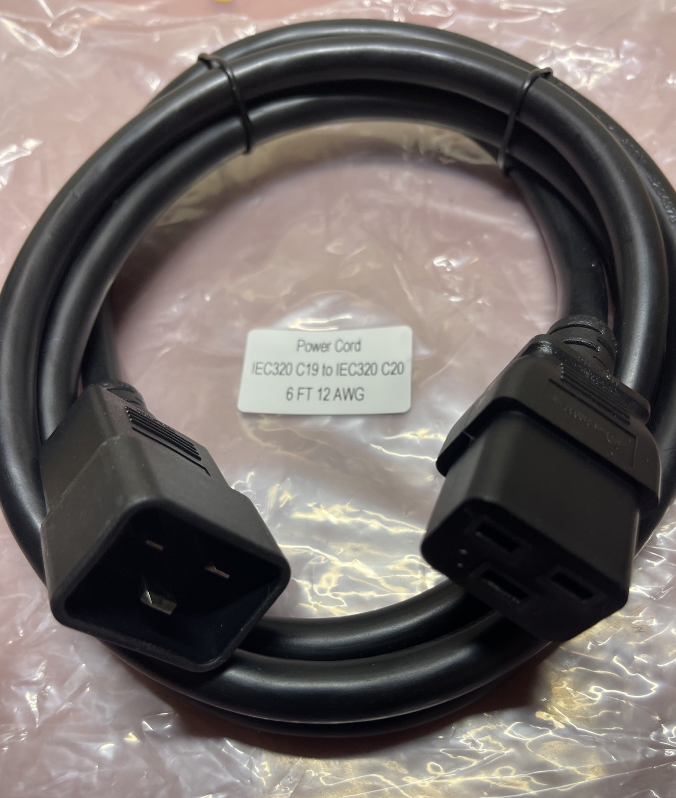 Lot Of 15 Power Cord IEC320 C19 to IEC320 C20 6FT 12AWG Heavy Duty NEW NeverUsed