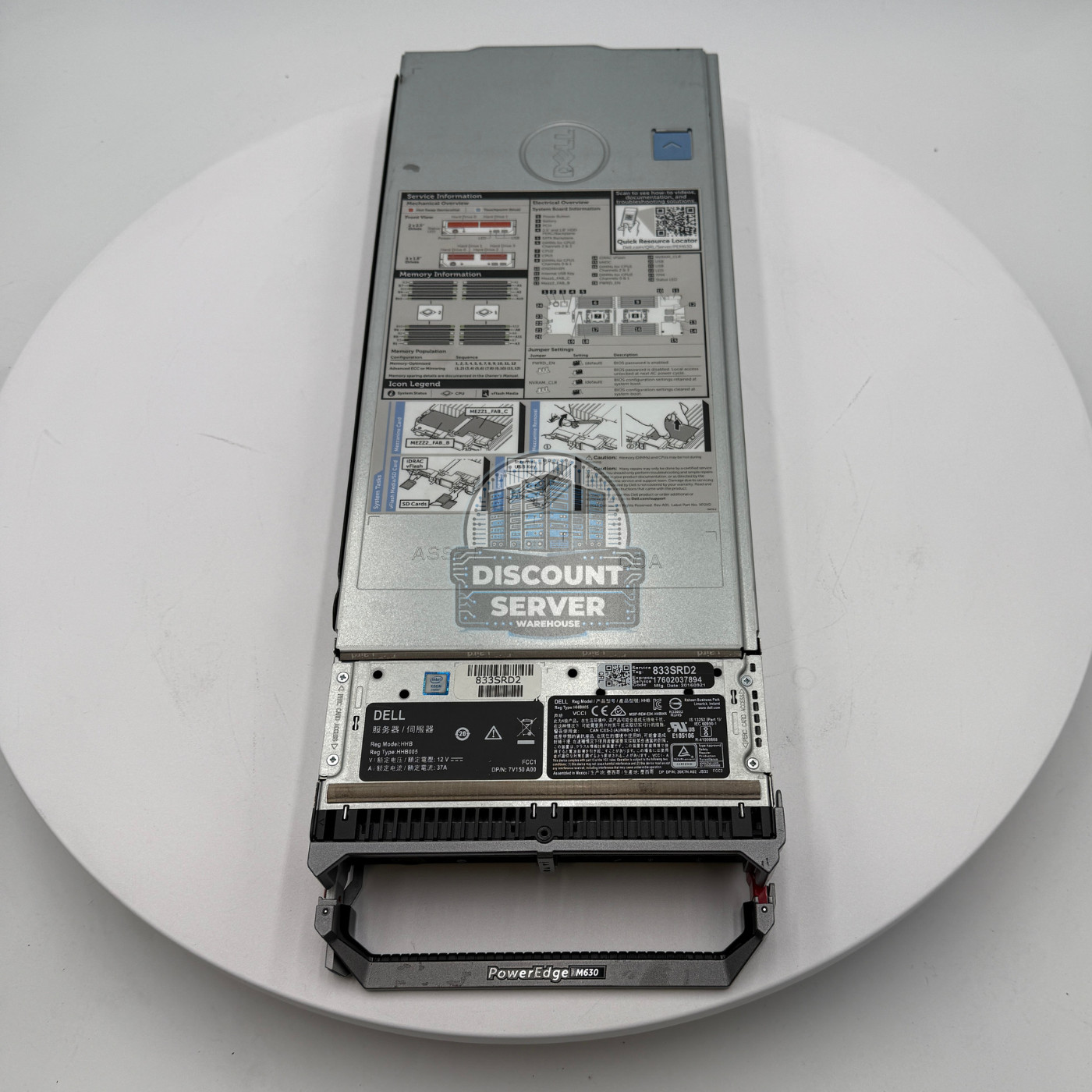 Dell PowerEdge M630 2 x 2.5″ Blade SAS BP 1x 200GB SSD x520-K Barebones Server