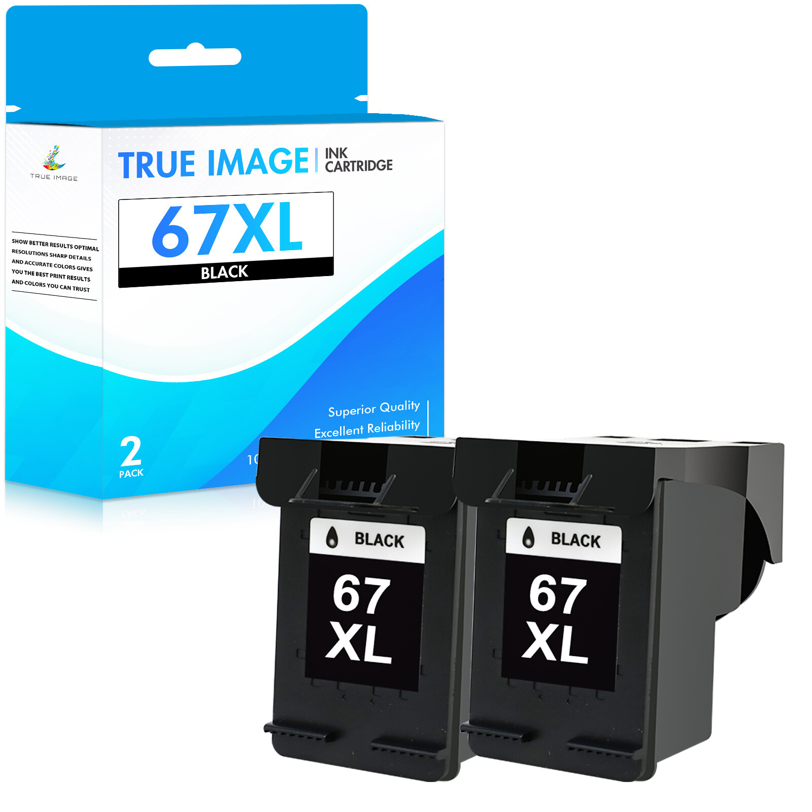 Replacement 67XL Black Color Ink Capacity for HP ENVY Pro 6452 6455 6458 Series