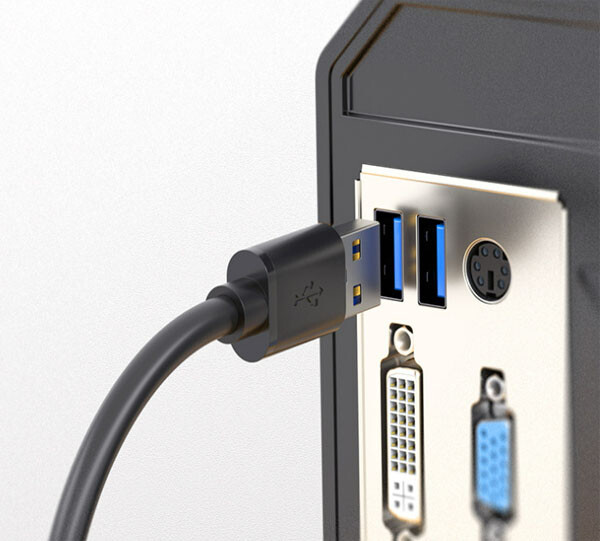 USB 3.0 A Male to A Male Cable Data Transfer Super Speed Power Charger Metal 3FT
