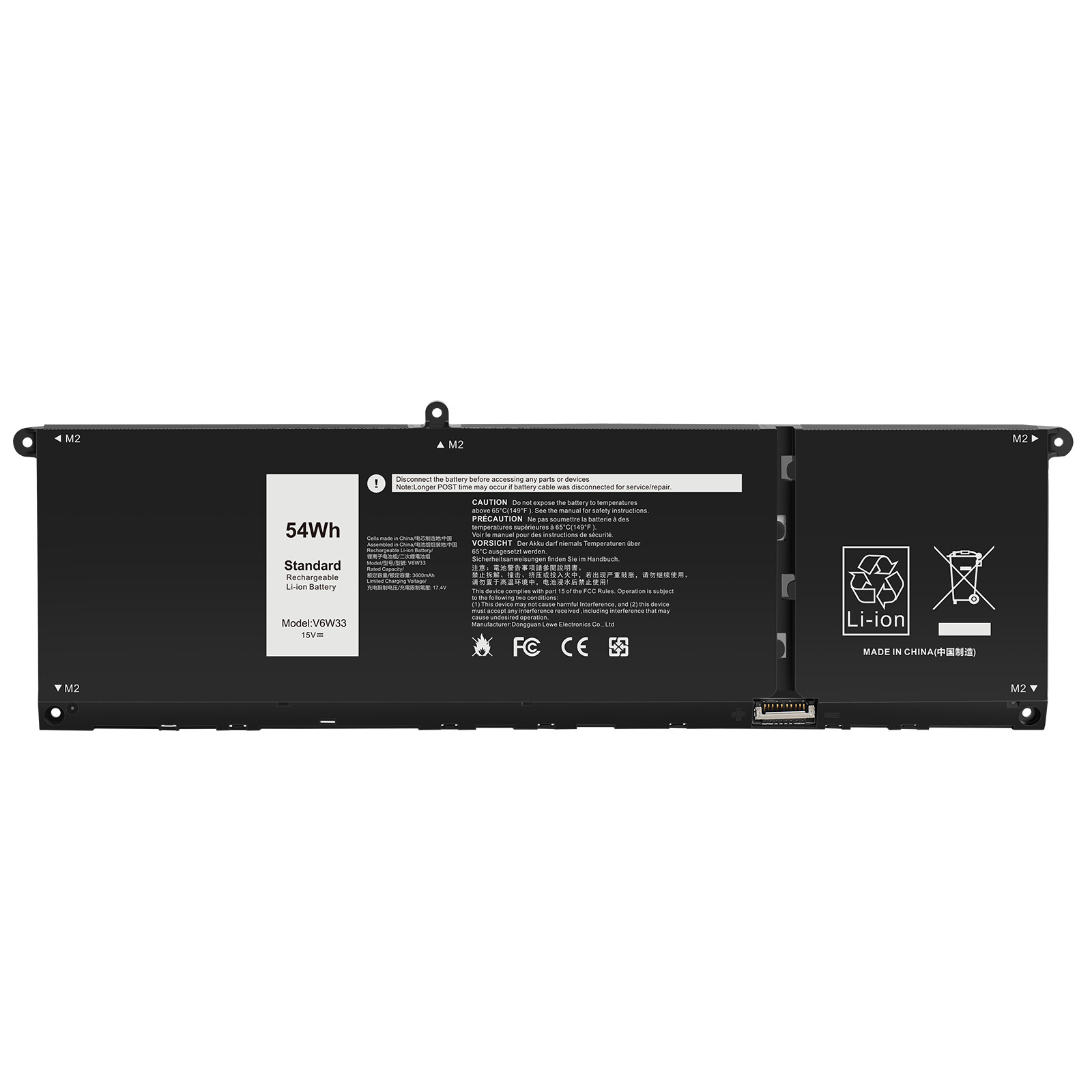 V6W33 Laptop Battery Replacement for Dell Latitude 3320 3420 3520 Inspiron 5410