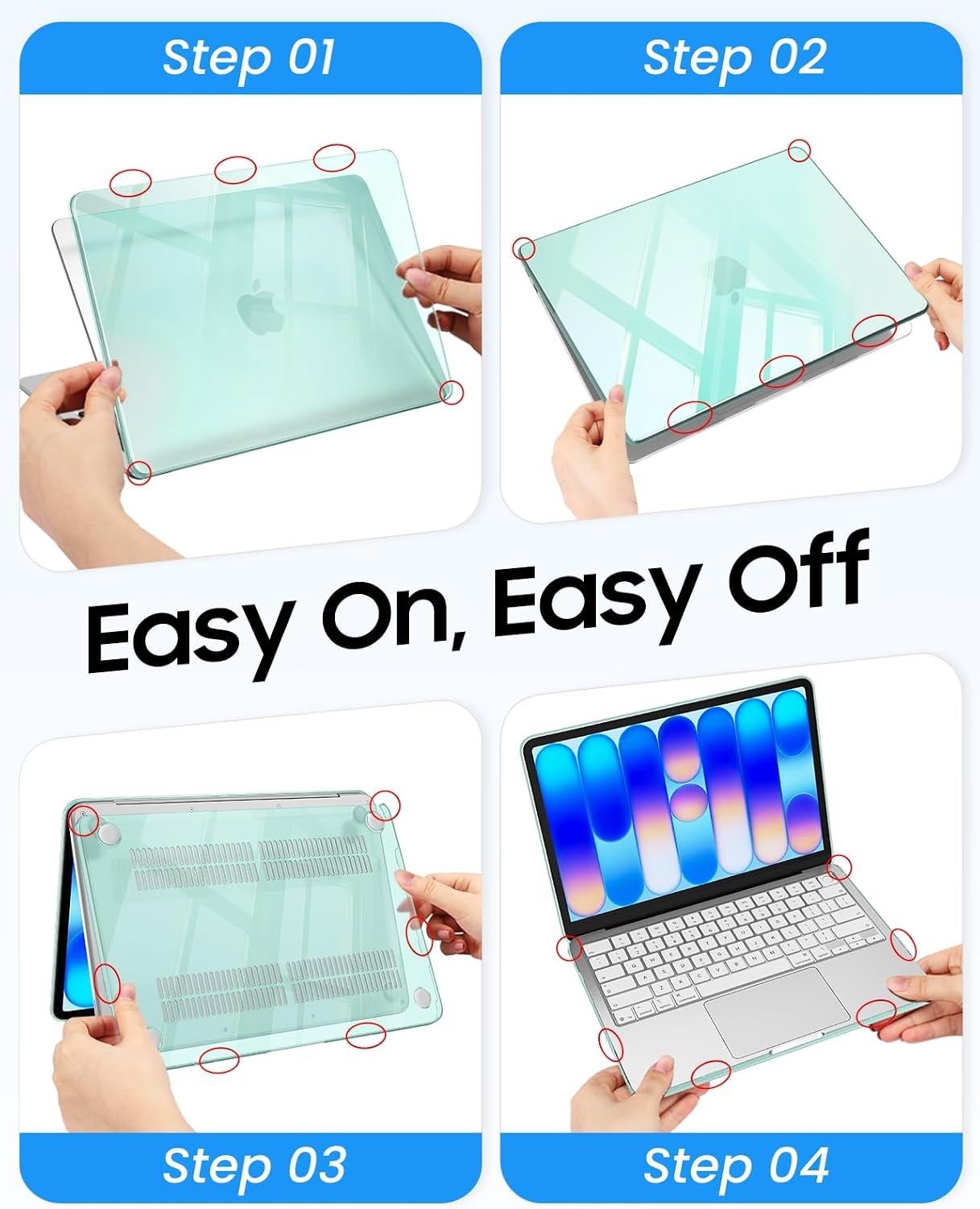 Protective Case for MacBook Neo 13 Inch A3404 (2026) Snap On Hard Shell Cover