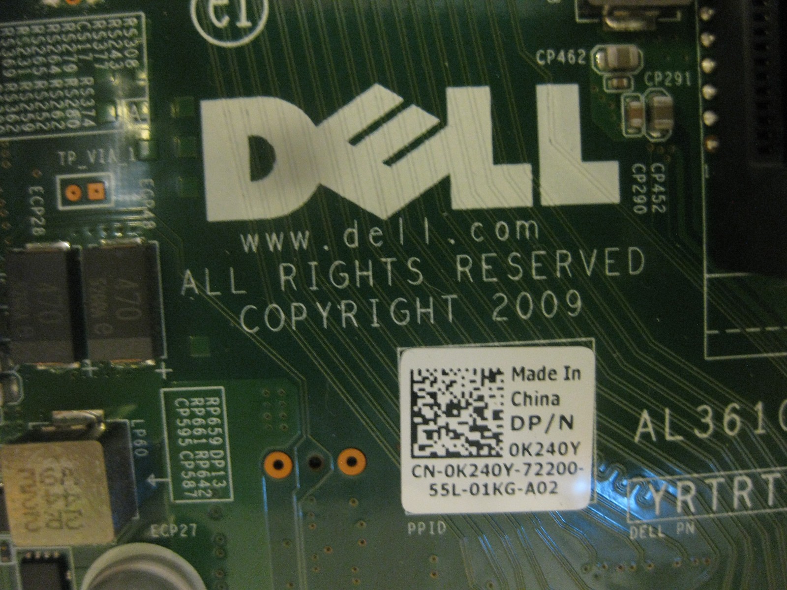 Dell Precision T5810 LGA 2011-3 Motherboard w/ Intel Xeon E5-1620 V3 CPU SR20P