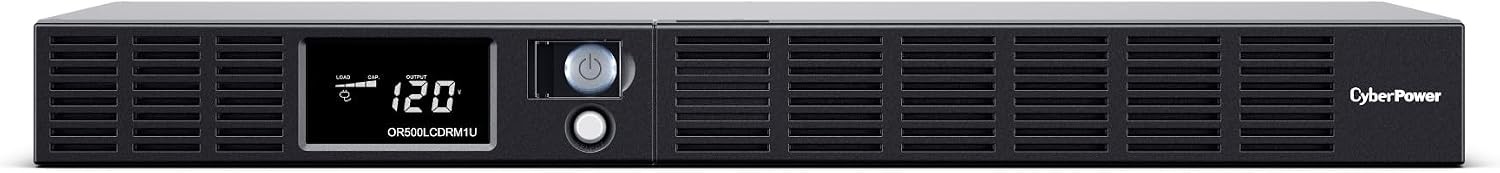 CyberPower OR500LCDRM1U-R Smart App LCD UPS, 6 Outlets – Certified Refurbished