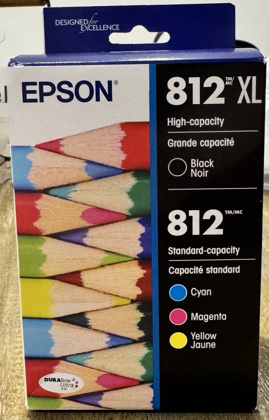 Epson T812XL High-Yield Multi Ink Cartridges – Black, Cyan, Magenta, Yellow