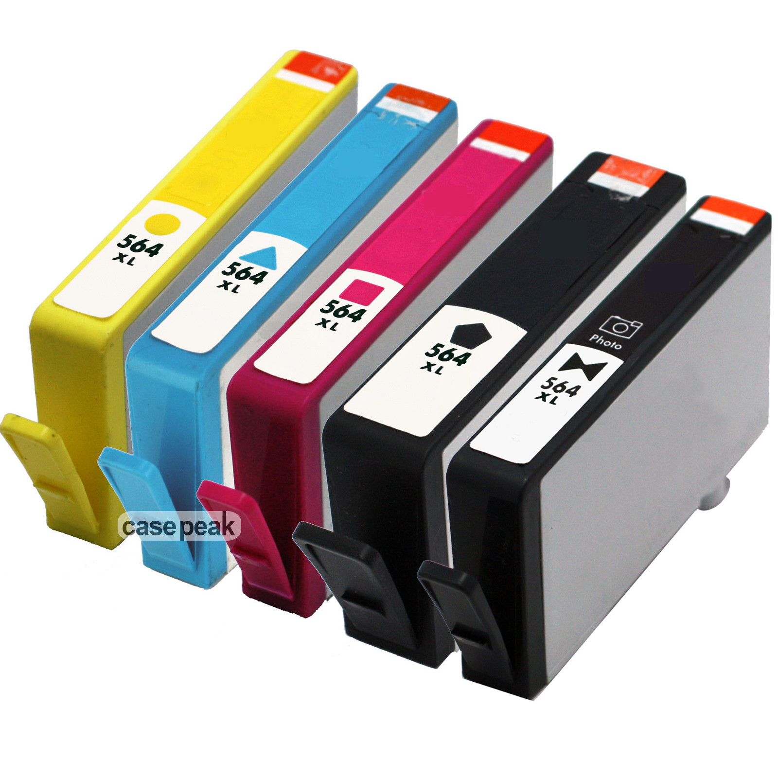 5 PK New Gen For HP 564XL Ink Printer Cartridge Black/Color PhotoSmart 7510 7520