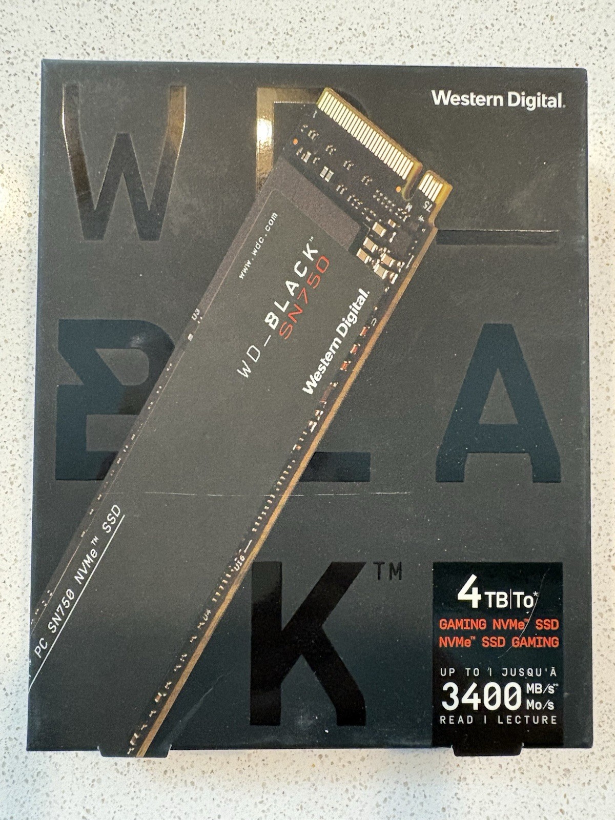 Western Digital WD_BLACK SN750 4TB SSD Brand NEW And SEALED!