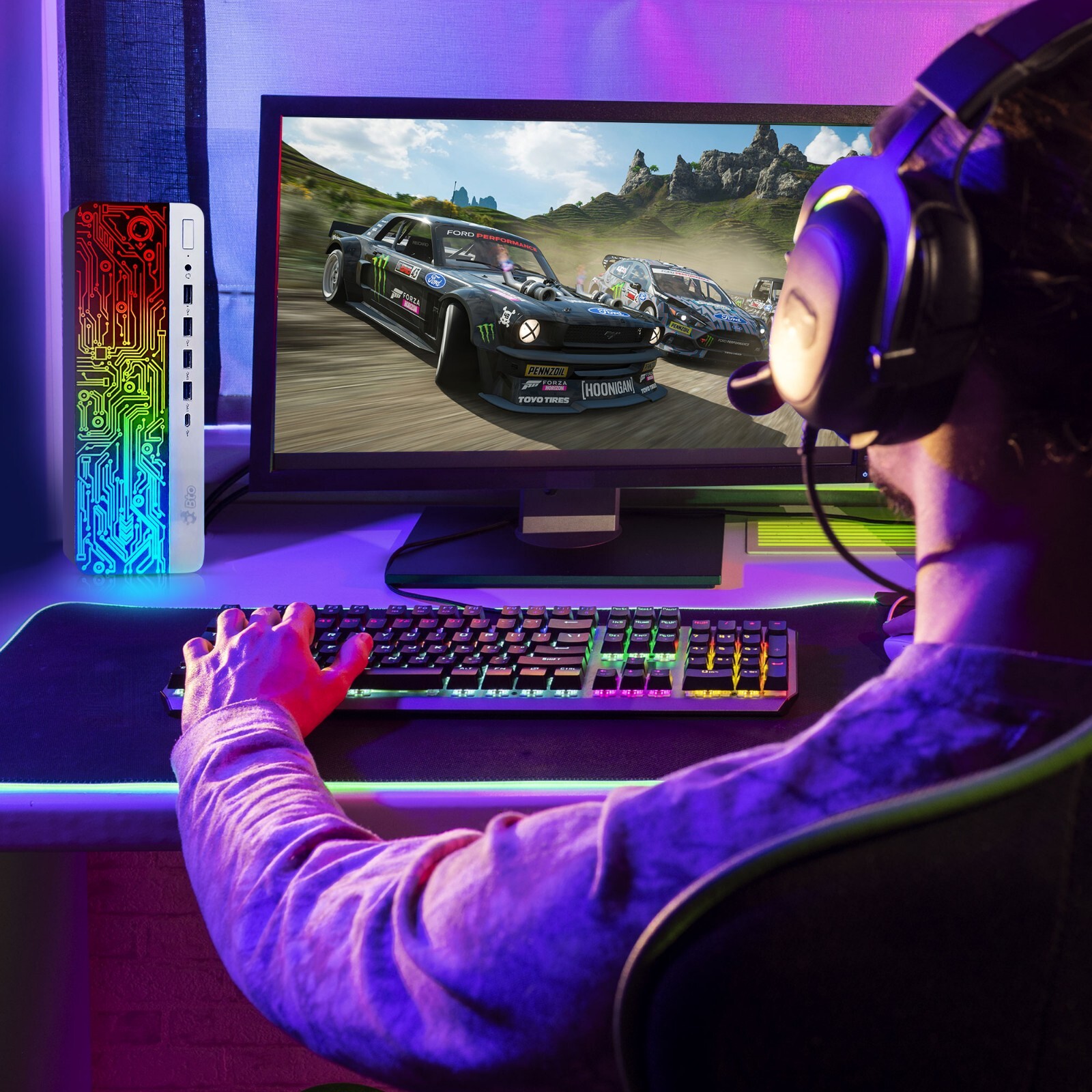 HP Gaming PC Intel i5-6500 16GB Ram 512GB SSD 22″ LED NVIDIA GT 1030 WiFi Win 10