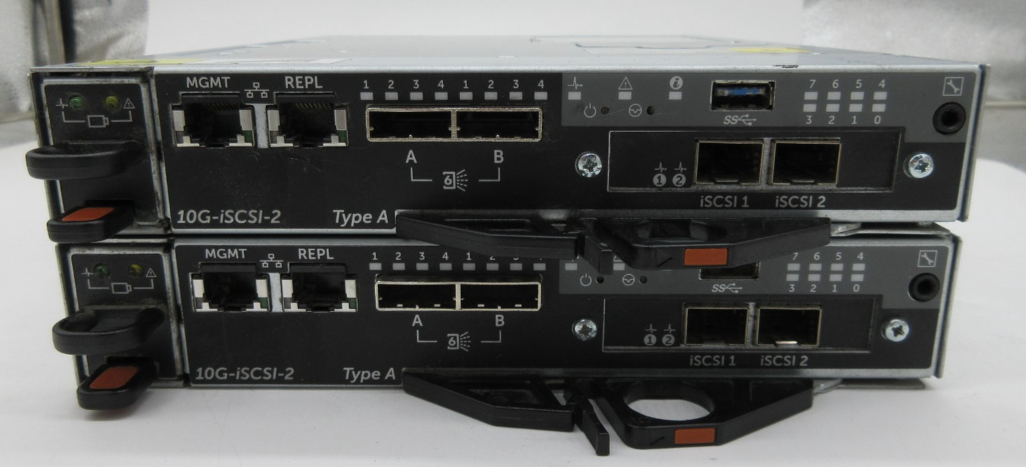LOT OF 2 Dell E15M001 E15M 10G-iSCsI-2 Storage Controller