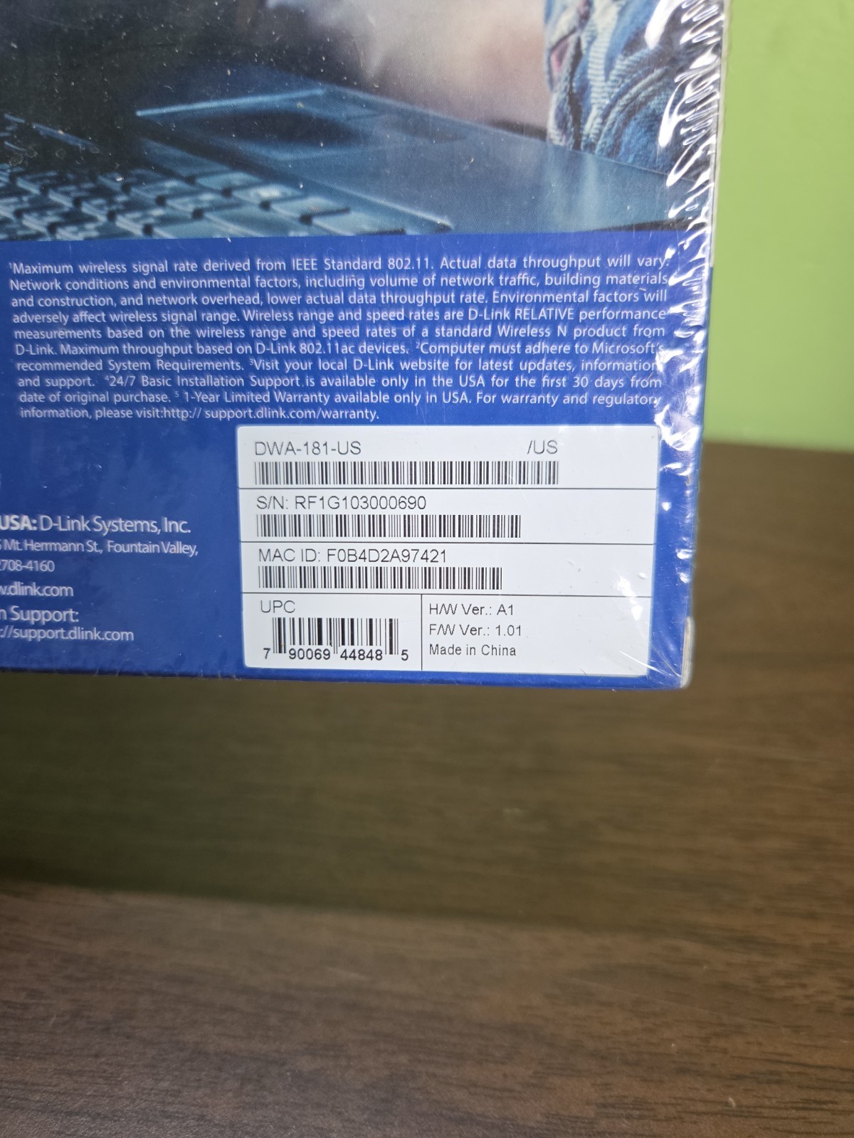 D-Link AC1300 DWA-181 MU-MIMO Wi-Fi Nano USB Adapter Computer Gaming SEALED NEW