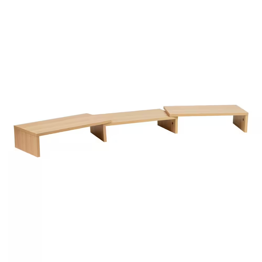 51.25 In. X 9.25 In. Wide Dual Monitor Stand, Desktop Organizer, Laptop Riser, M