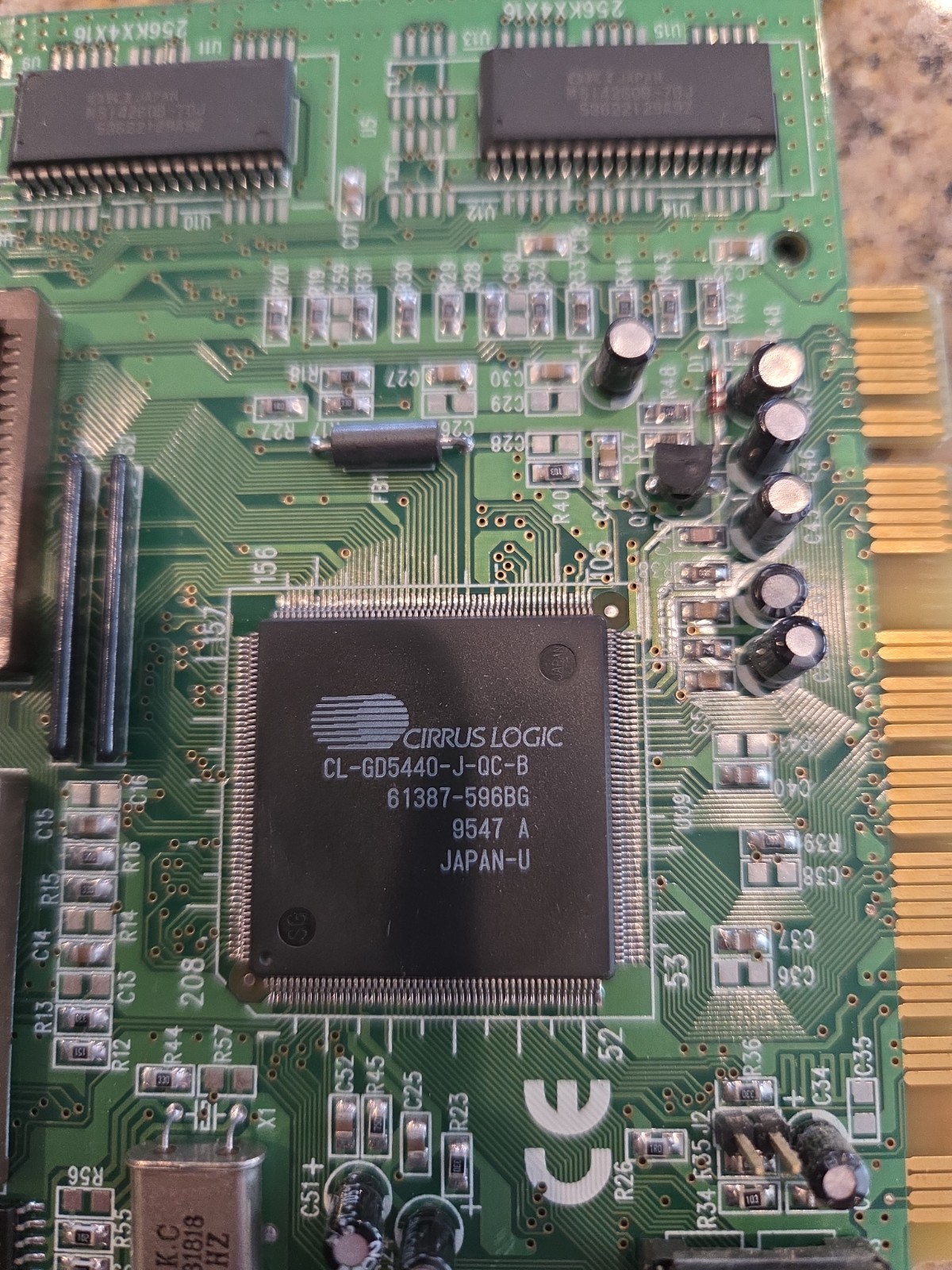 VGA-PV40 PCI VIDEO ADAPTER 54X6/3X FCC FQ154X62L CIRRUS LOGIC CL-GD5440-J-QC-B