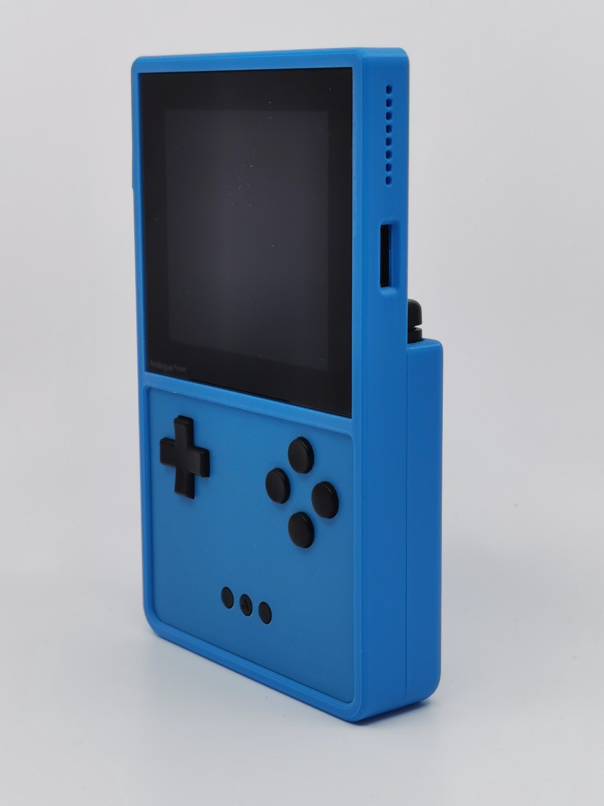 Rubber coated hard cover / case / shell for the Analogue® Pocket® handheld (wit