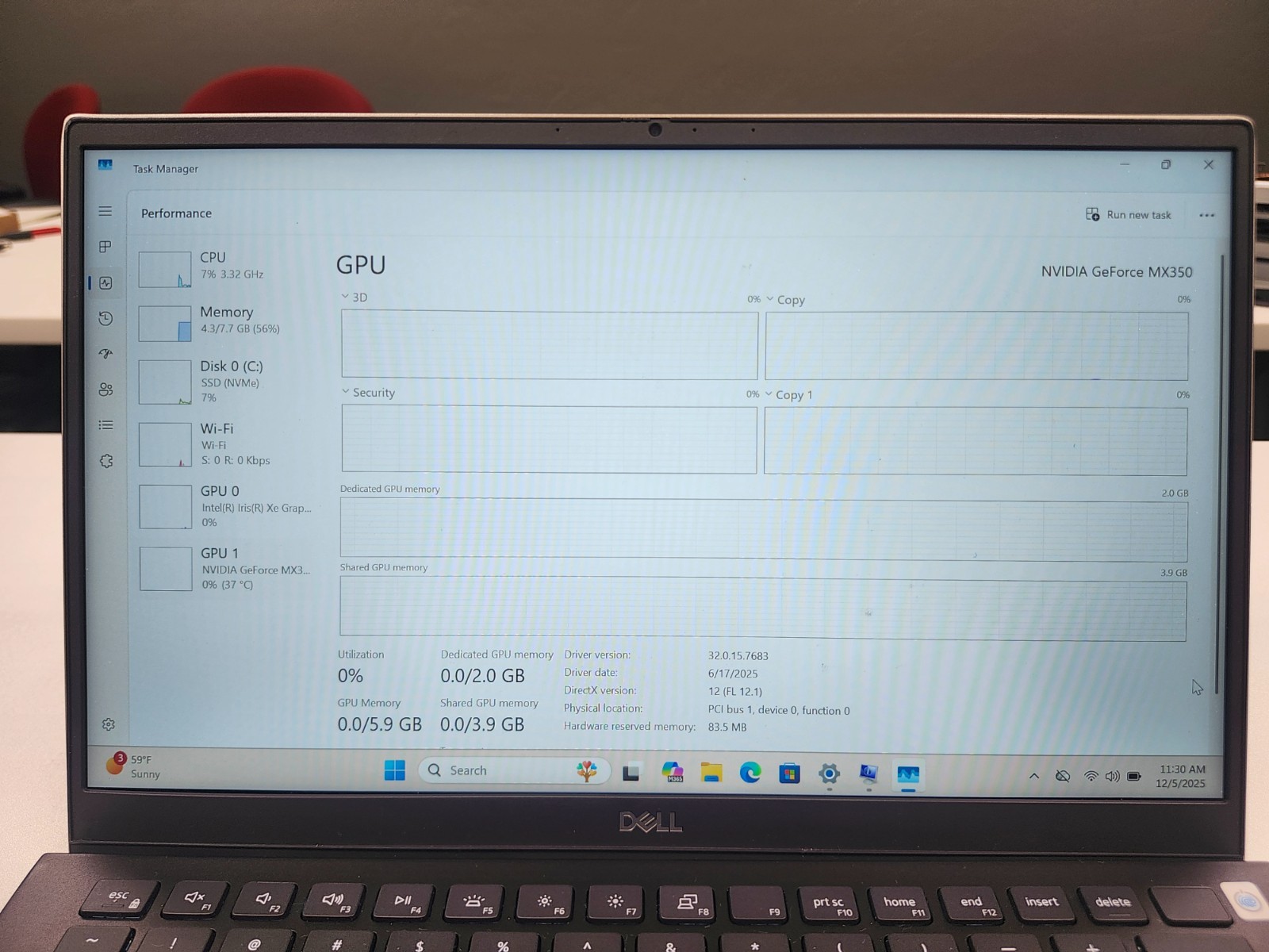 Dell Vostro 13 5301 13.3″ FHD Intel Core i7-1165G7 8GB 1TB SSD MX350 W11P