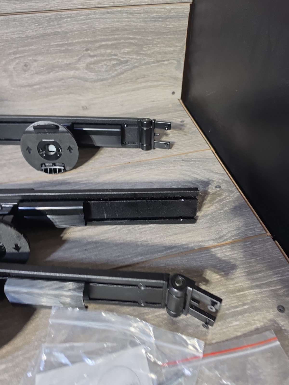 New Humanscale M10 – M/flex Triple Monitor Mounts- Gray & Black Brushed & NOB