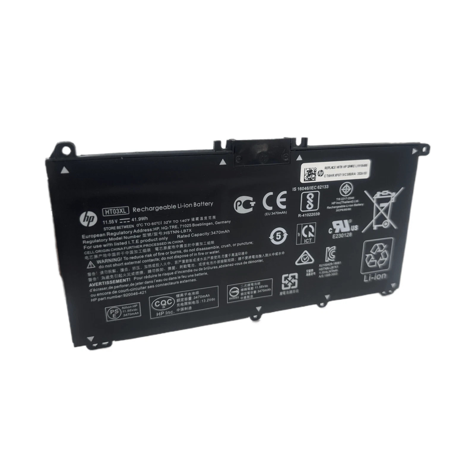 41.9WH Genuine HT03XL Battery for HP Pavilion L11421-2C2 L11119-855 15-CS 15-DA