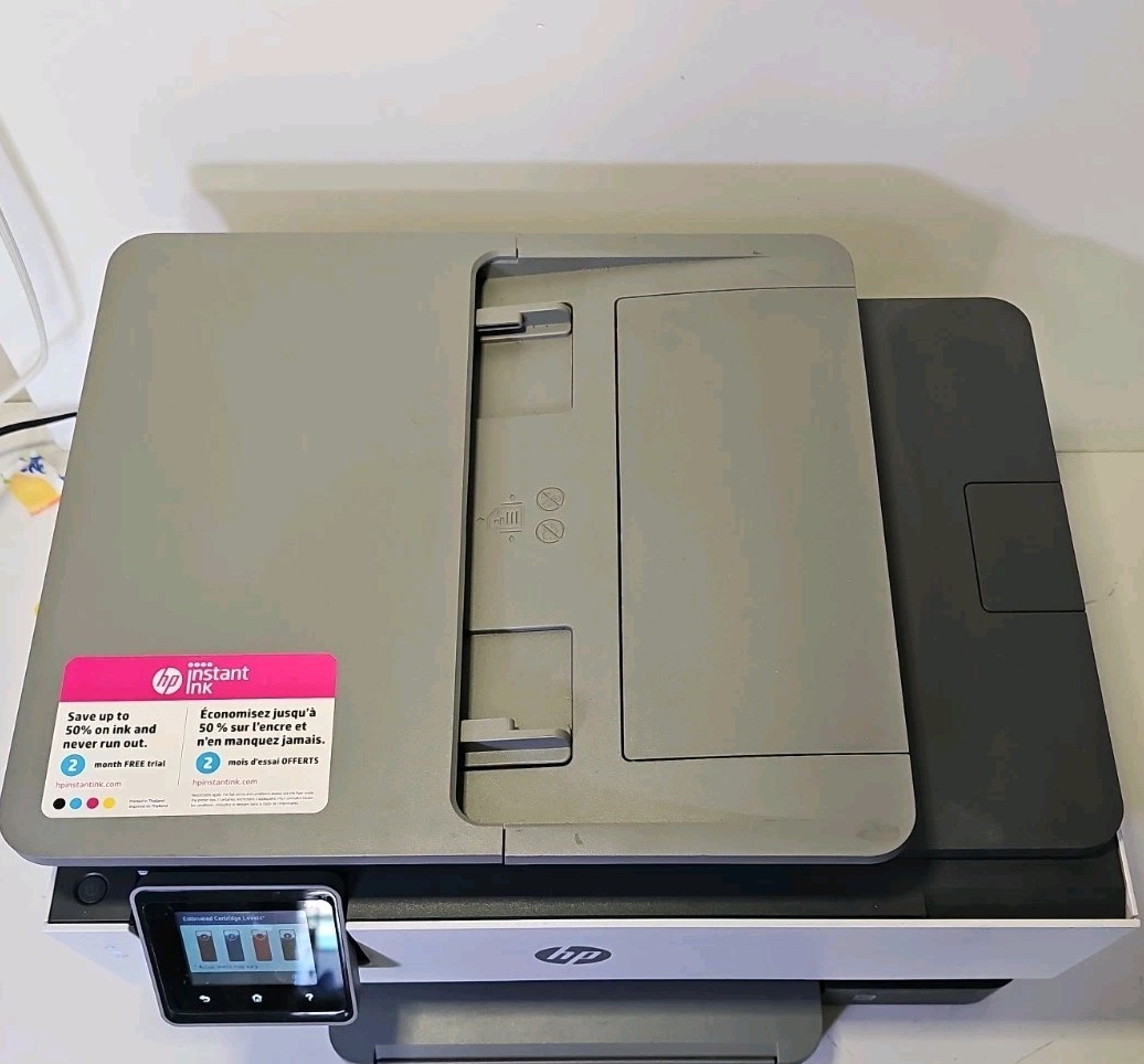 HP OfficeJet Pro 8022 All In One Color Printer. Nearly Full Inks, Low PC, Read!