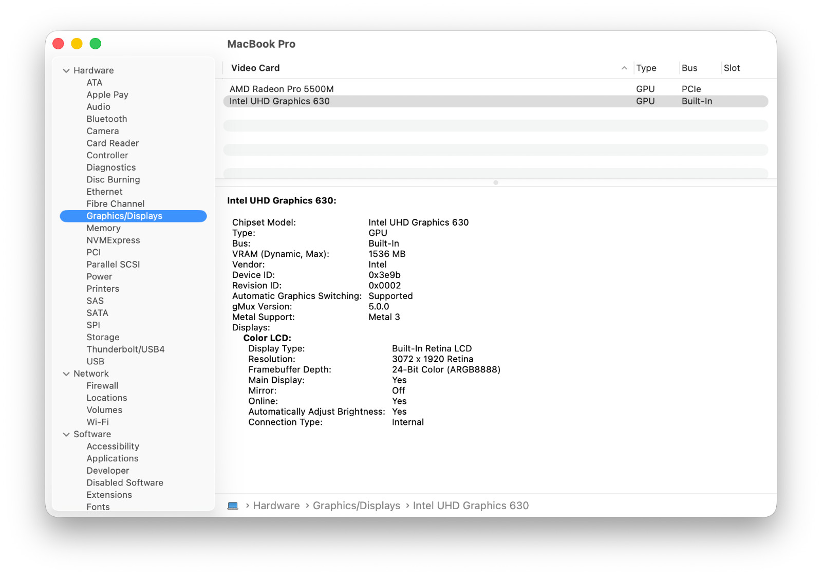 MacBook Pro (16-inch, 2019)‎ – Space Gray