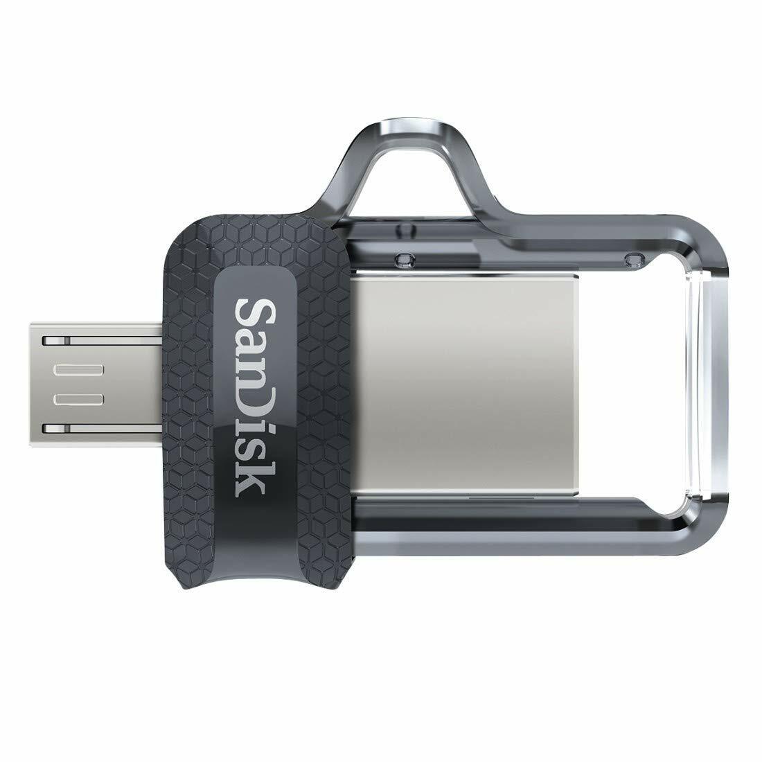 Sandisk Ultra 16GB 32GB 64GB 128GB 256G m3.0 Dual MicroUSB & USB Flash Drive lot