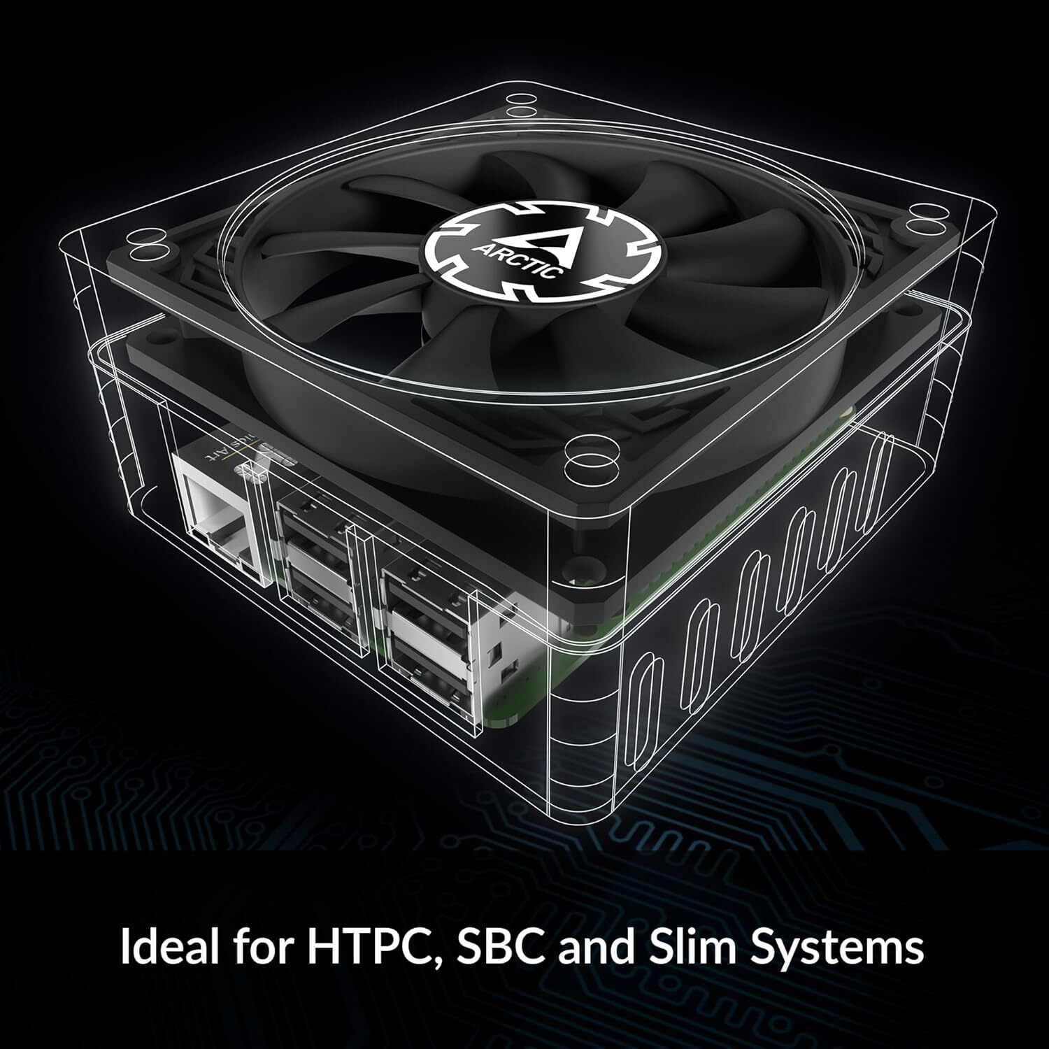 ARCTIC P8 Slim PWM PST Case Fan 80mm case fan PWM control Slim ACFAN00295A
