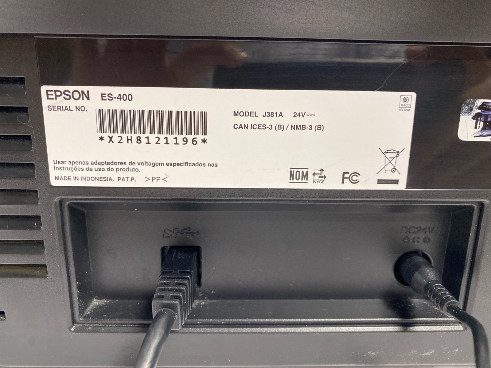 Epson J381A ES-400 Duplex Desktop Document Scanner