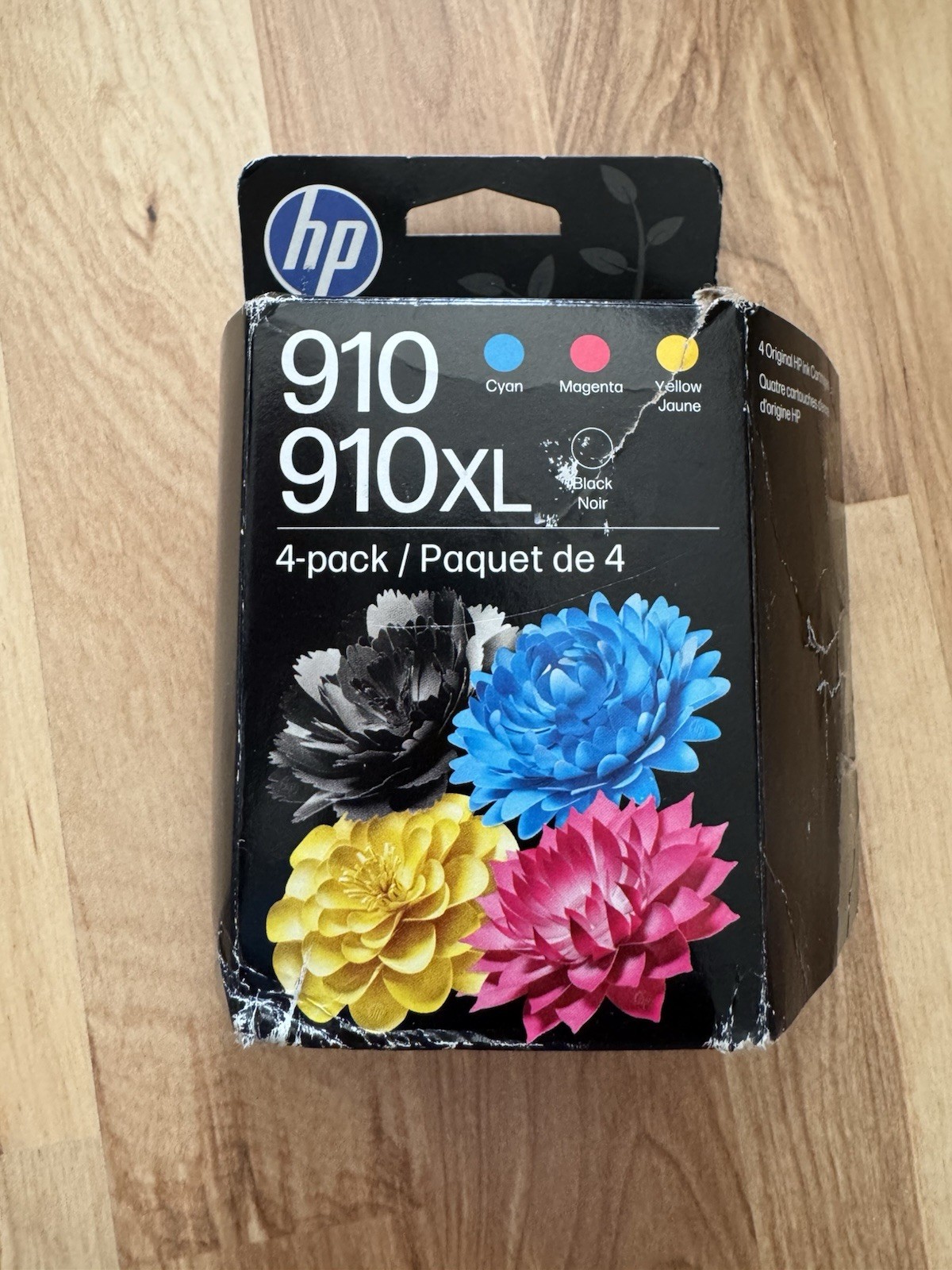 Genuine HP 910XL Black + 910 Color Ink Cartridge Combo (Exp 10/2027) – Open Box