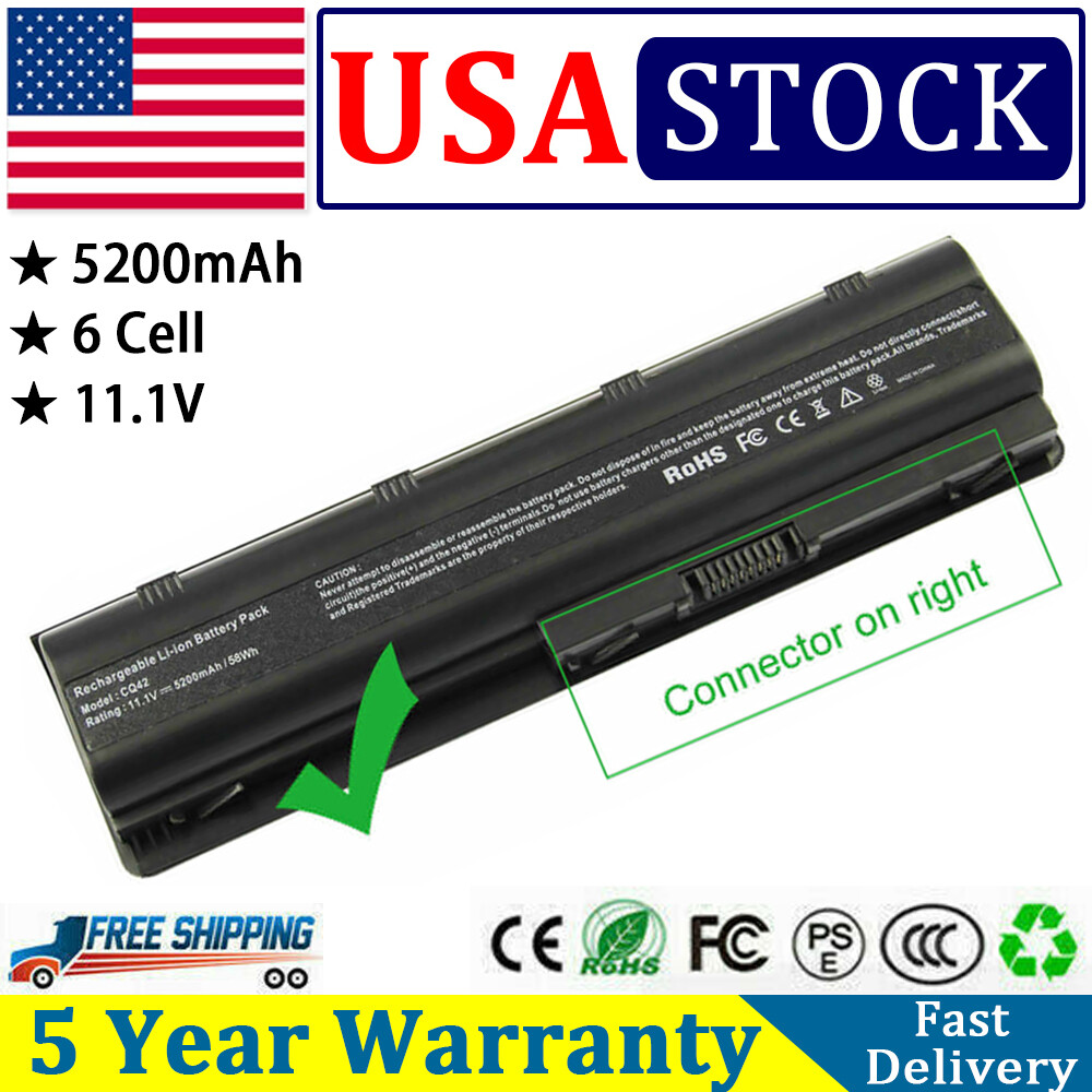 6Cell Battery for HP Pavilion dv7 dv6 dv5 g6 g7 dm4 G72 593553-001 CQ42 Notebook