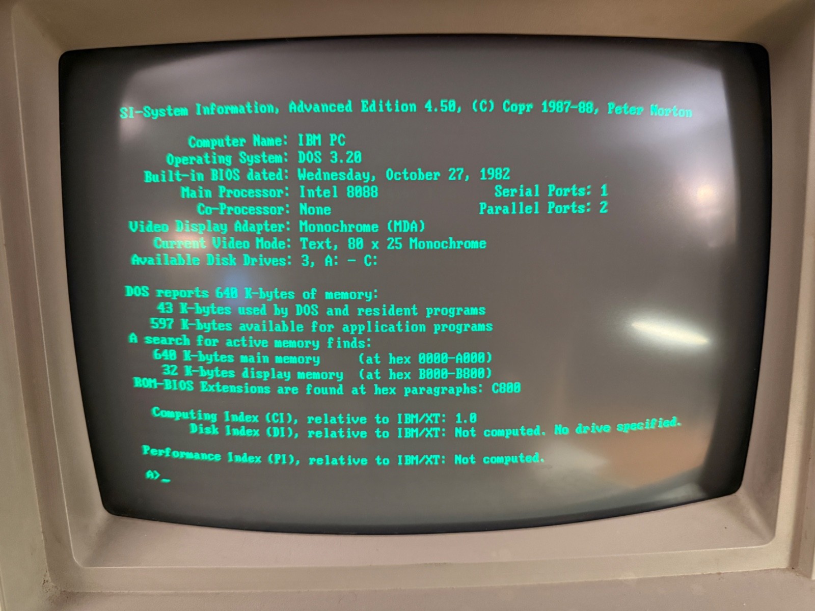 Vintage IBM 5150 Computer – 640KB – 20MB HDD – Excellent Working!