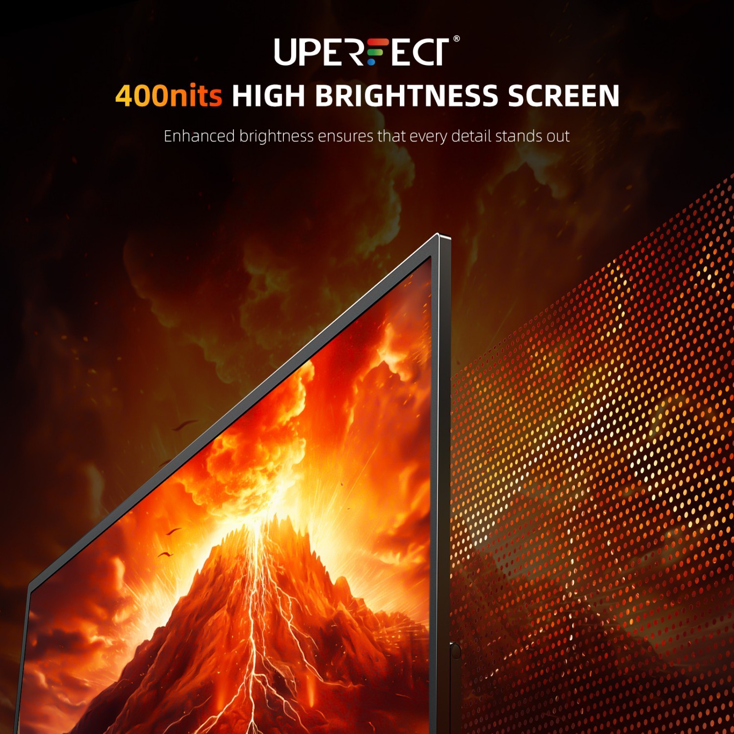 UPERFECT 13.3 inch Portable Monitor Touchscreen Screen HDMI VGA VESA 1920×1080
