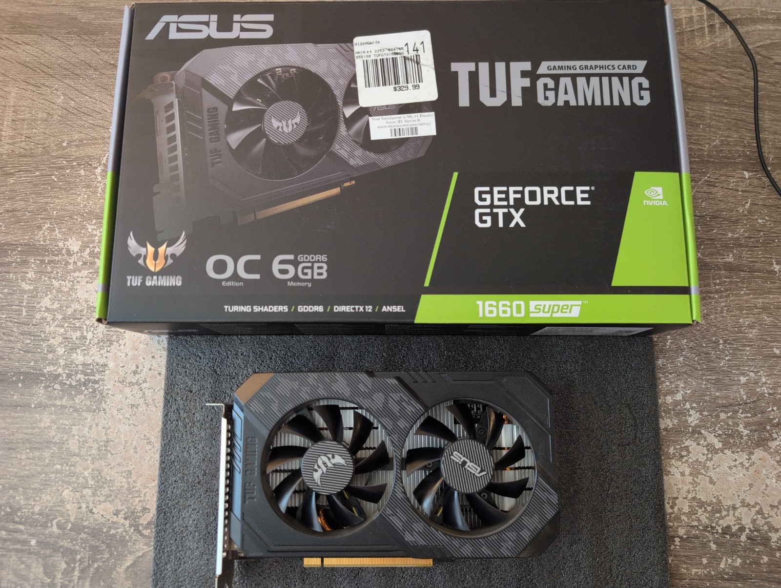 ASUS TUF Gaming GeForce GTX 1660 SUPER OC 6GB GDDR6