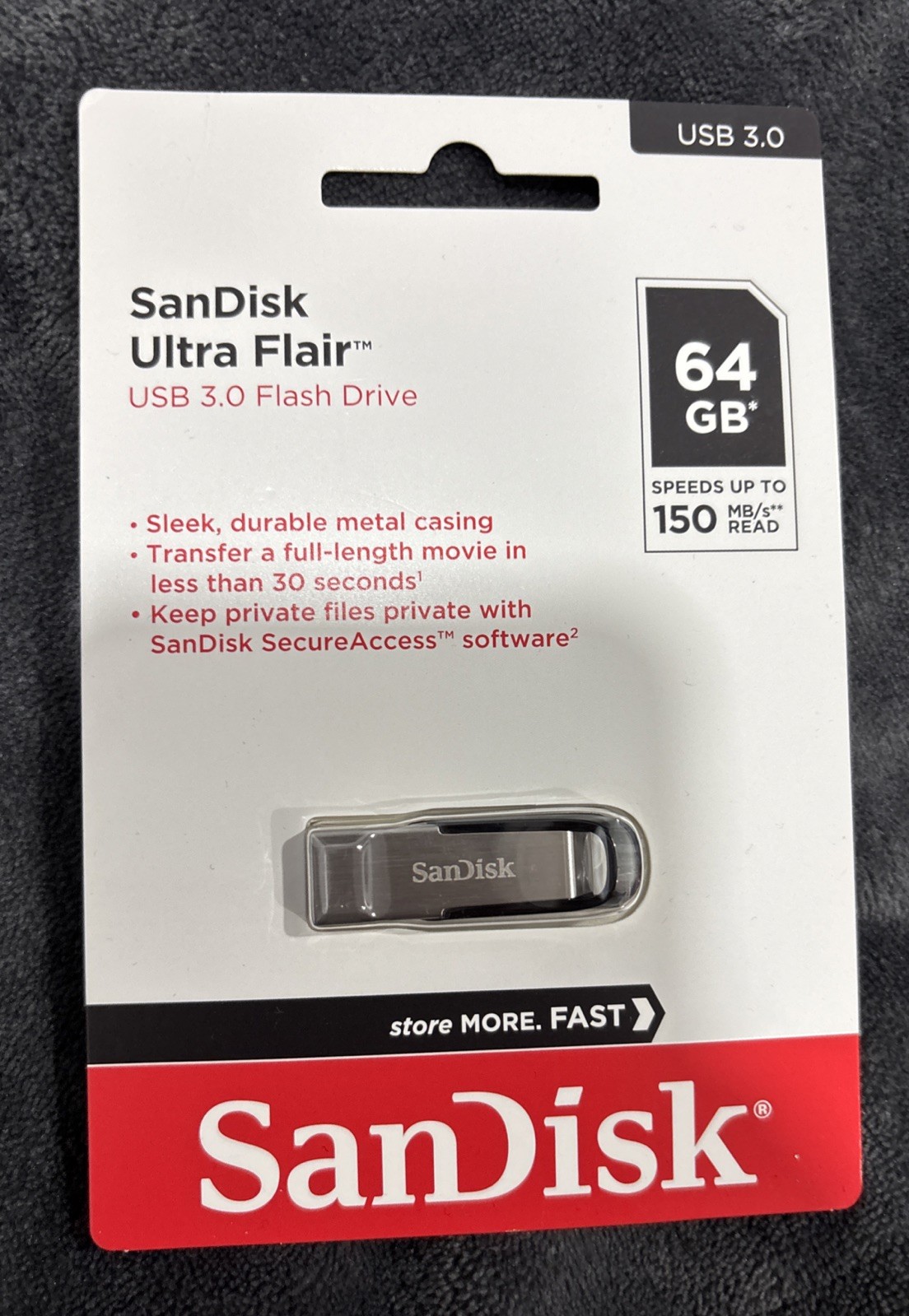 SanDisk Ultra Flair 64GB USB Flash Drive