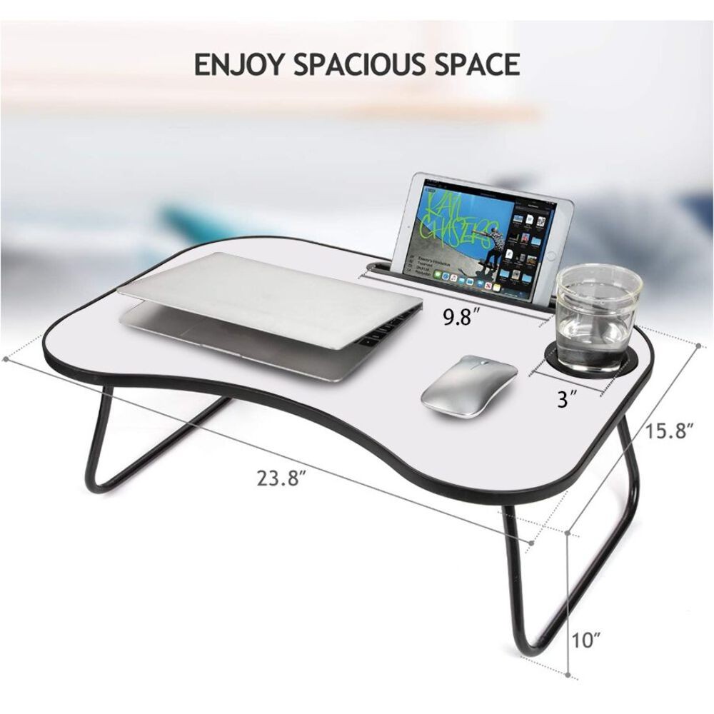 Adjustable Foldable Bed Desk, PC Notebook Laptop Sofa Stand, Tray Holder Table