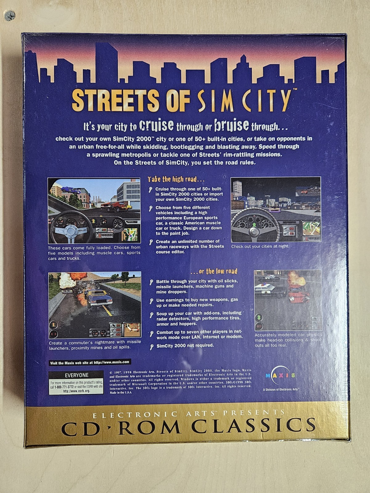 Vintage Streets of SimCity PC Game CD-ROM New Sealed Maxis Electronic Arts 1997
