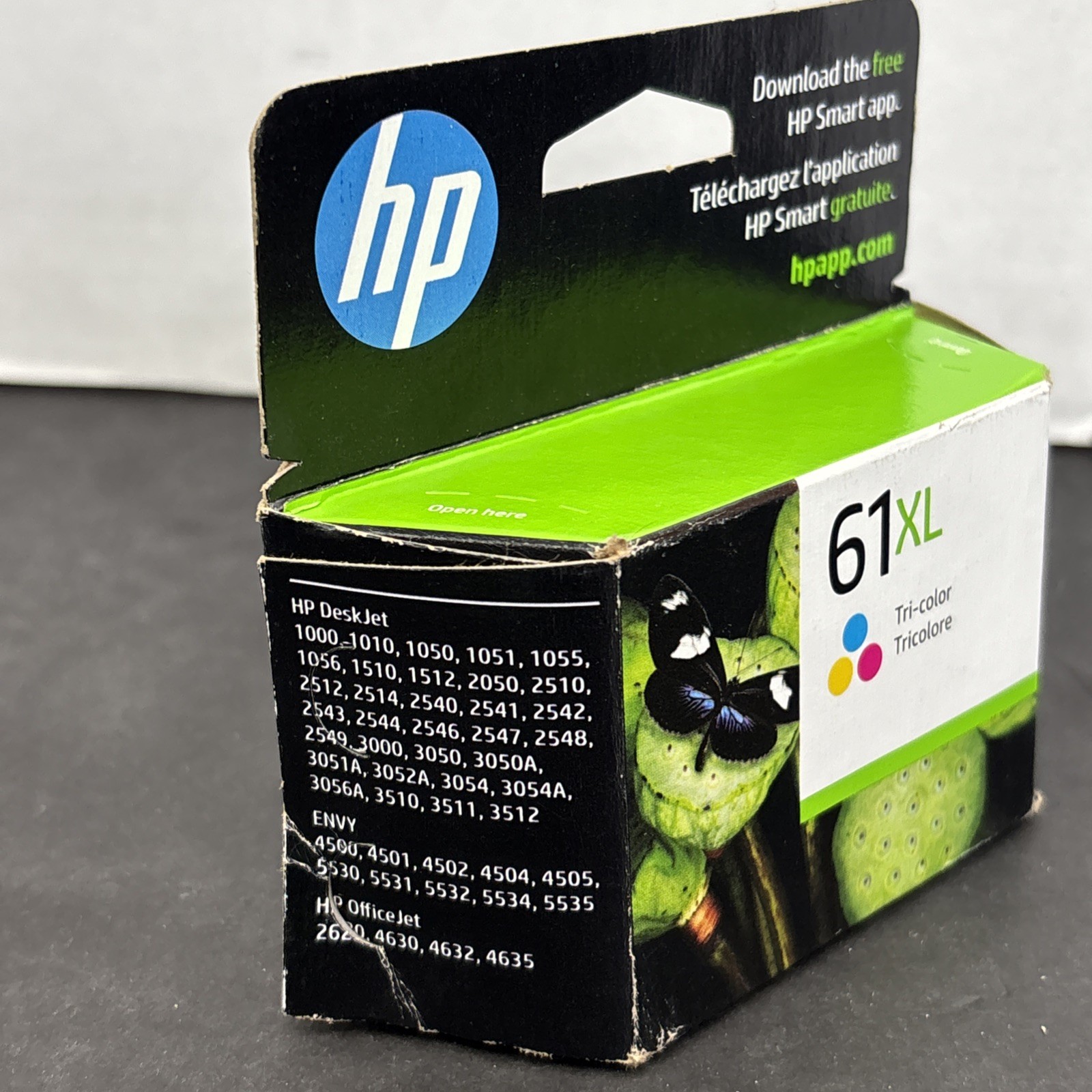 Genuine HP 61XL TRI-COLOR High Yield Ink Cartridge – Exp: 2/2025