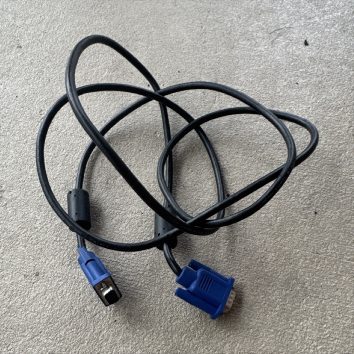VGA/SVGA D-Sub Male to Female Cable Black Blue Monitor Connector