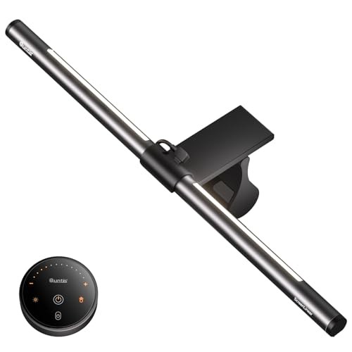Computer Monitor Light Bar with Remote, Eye-Care Monitor Light Backlight Gray