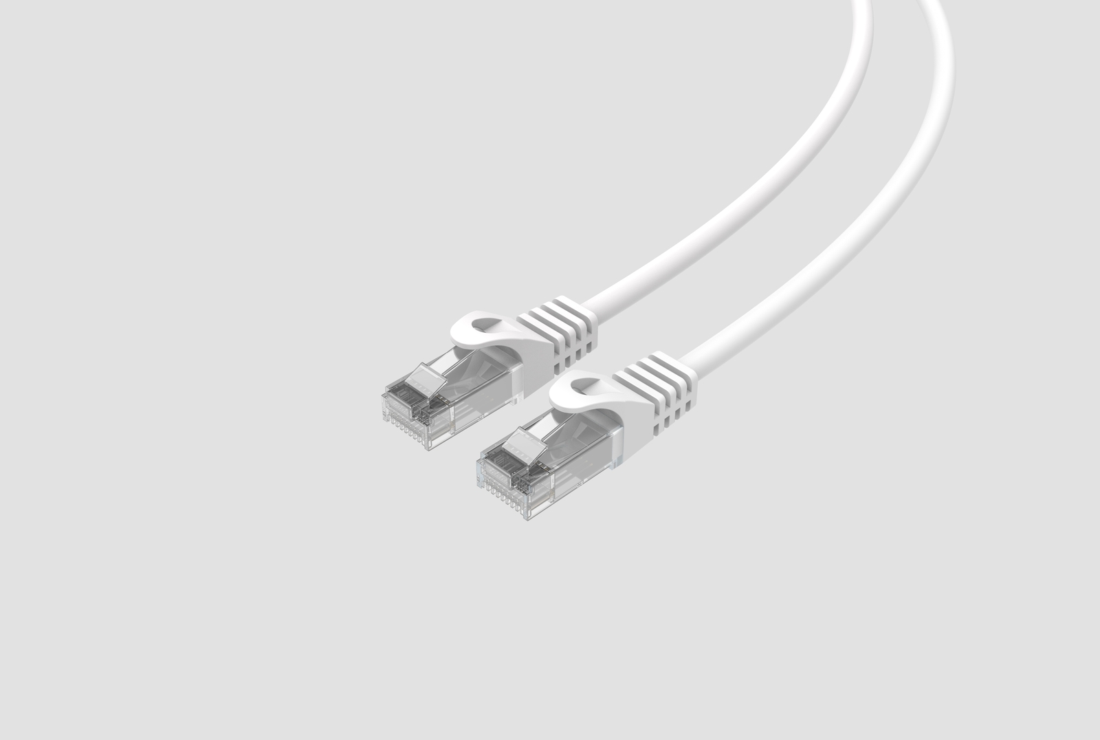 CAT6 Slim Ethernet Patch Cable White 1FT 10 PACK